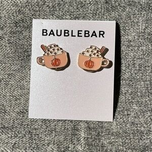 BAUBLEBAR Pumpkin Spice Latte Earrings. NWT